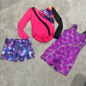 Kids gymnastics Set - Pink and Purple